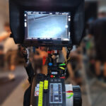 Brazilian 1st assistant camera focus puller working on set