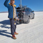 Brazilian 1st assistant camera focus puller working on set