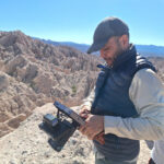 Brazilian 1st assistant camera focus puller working on set