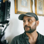 Brazilian 1st assistant camera focus puller working on set