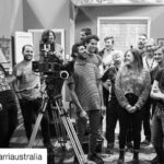 Brazilian 1st assistant camera focus puller working on set