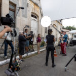 Brazilian 1st assistant camera focus puller working on set